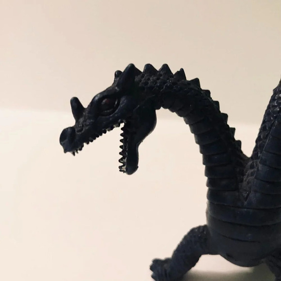 Vintage Two Headed Dinosaur Dragon Hong Kong 3 Inch  Tall - Picture 7 of 15
